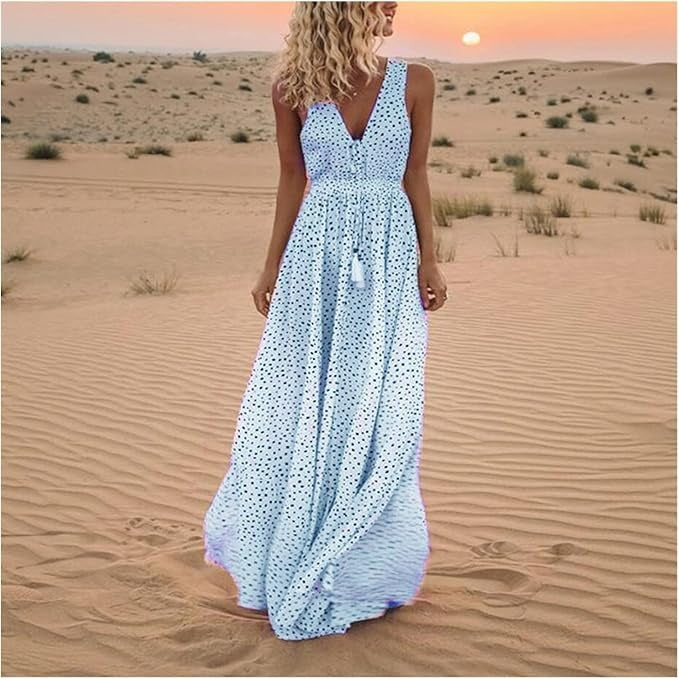 Kaeli™ - BOHO DOT DRESS WITH A FLOWY SILHOUETTE