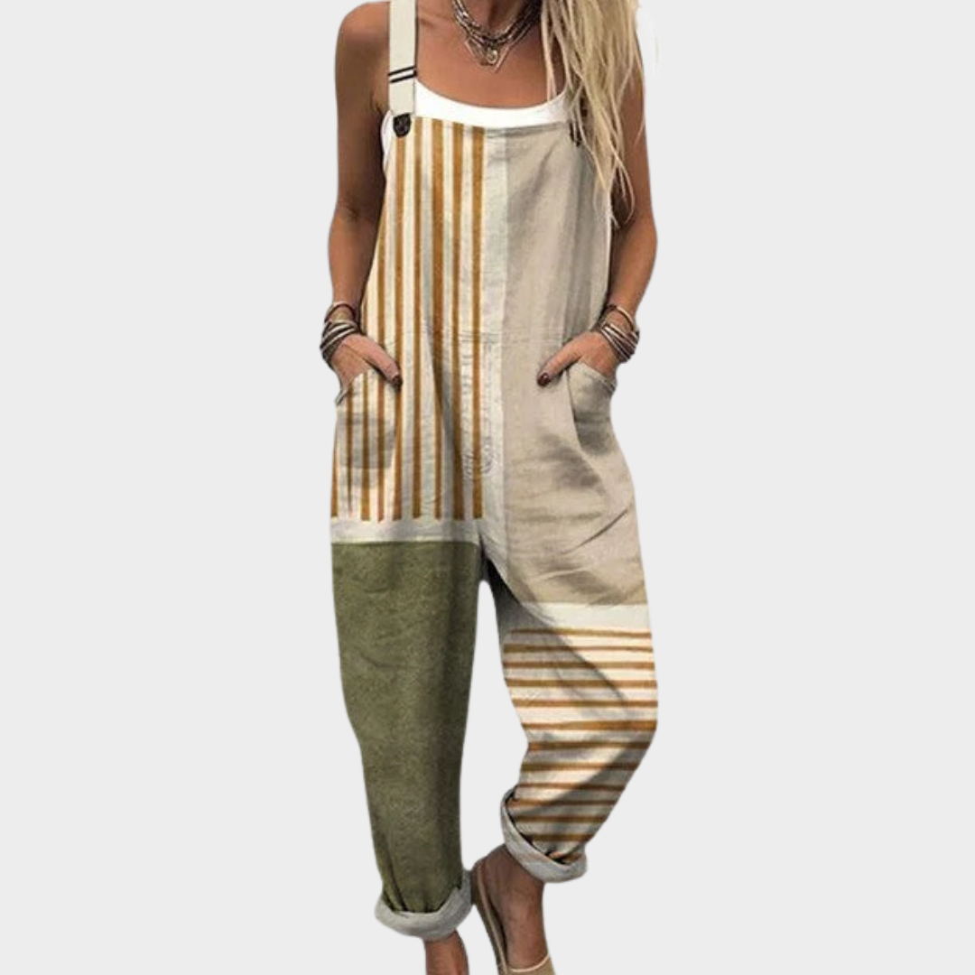 CATHY | CASUAL STRIPED JUMPSUIT