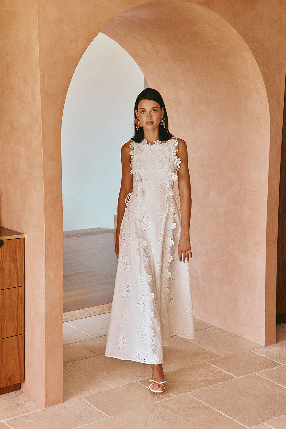 Lucy™ Floral Embroidered Maxi Dress